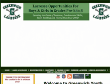 Tablet Screenshot of greenwichlax.com